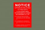 FIRE STAIR ORDINANCE (EP&A) - SELF ADHESIVE DECAL