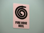 Fire hose reel, 180mm x 250mm, 3.0mm thick
